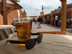 View towards the Castle Square in Warsaw's Old Town